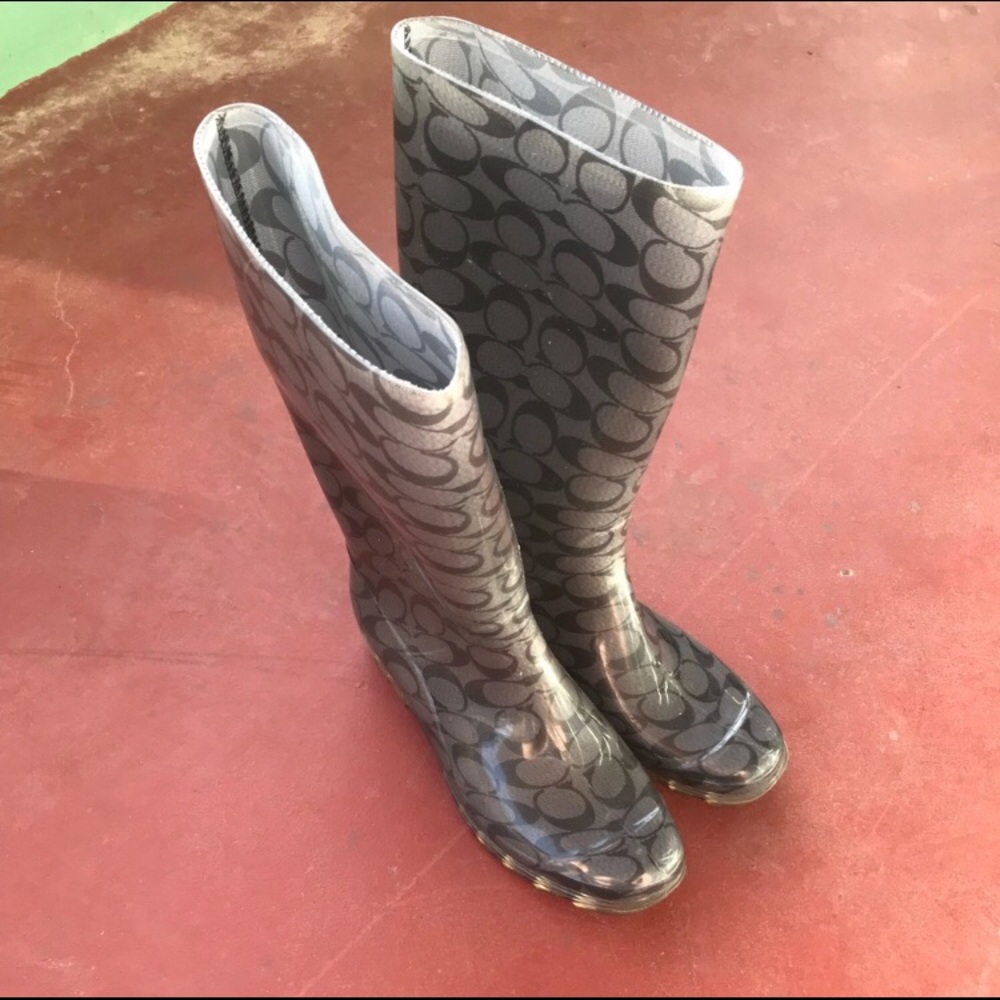 Coach rain boots